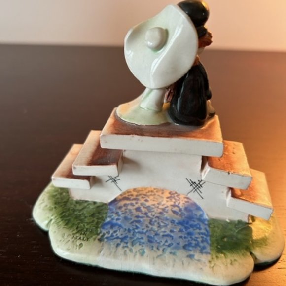 LINO ZAMPIVA MULTICOLORED PORCELAN FIGIRINE OF COUPLE IN LOVE - Picture 4 of 7